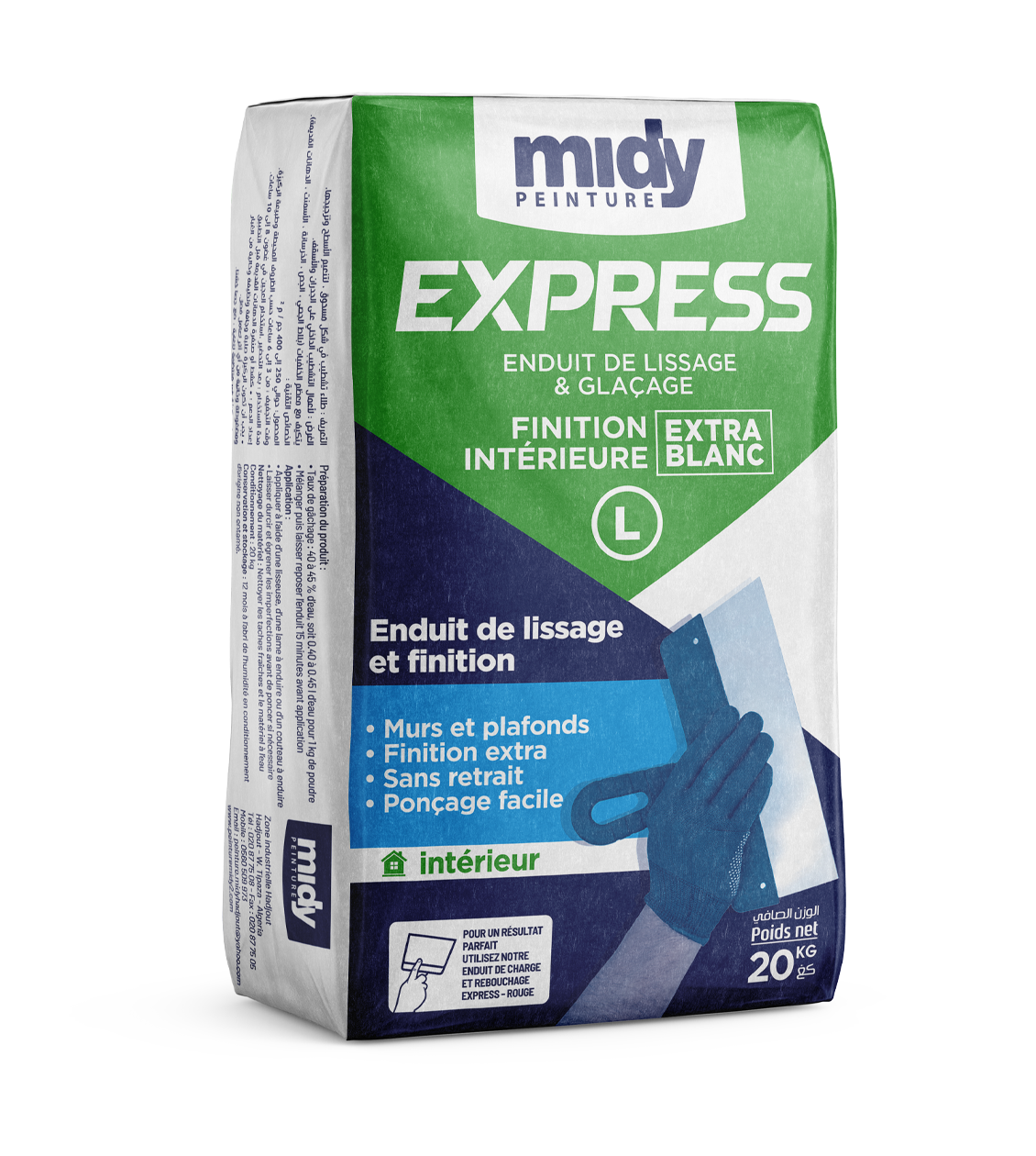 enduit midy express fin lissage